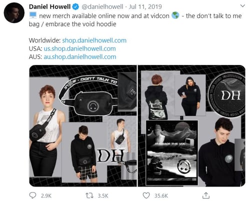 daniel howell merch